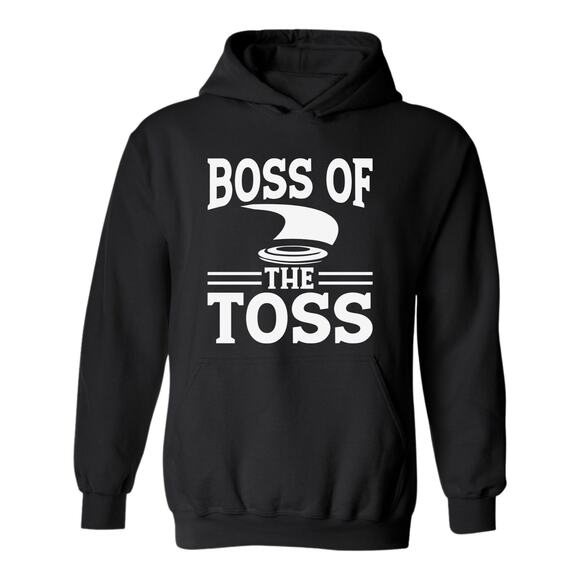 Disc Golf Funny Hoodie BOSS of The Toss Discgolf Gift Sweatshirt CHOOSE - Picture 1 of 2